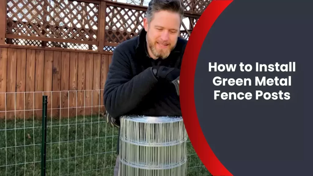 How to Install Green Metal Fence Posts