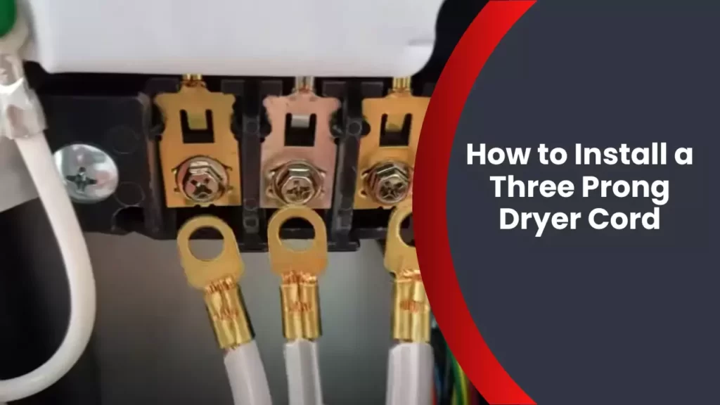 How To Install A Three Prong Dryer Cord Fix Up Blueprint 